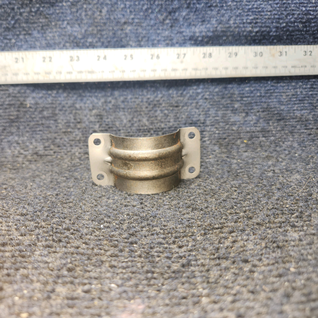 Used aircraft parts for sale, 0750161-25 Exhaust Riser Clamp Half (1.75")