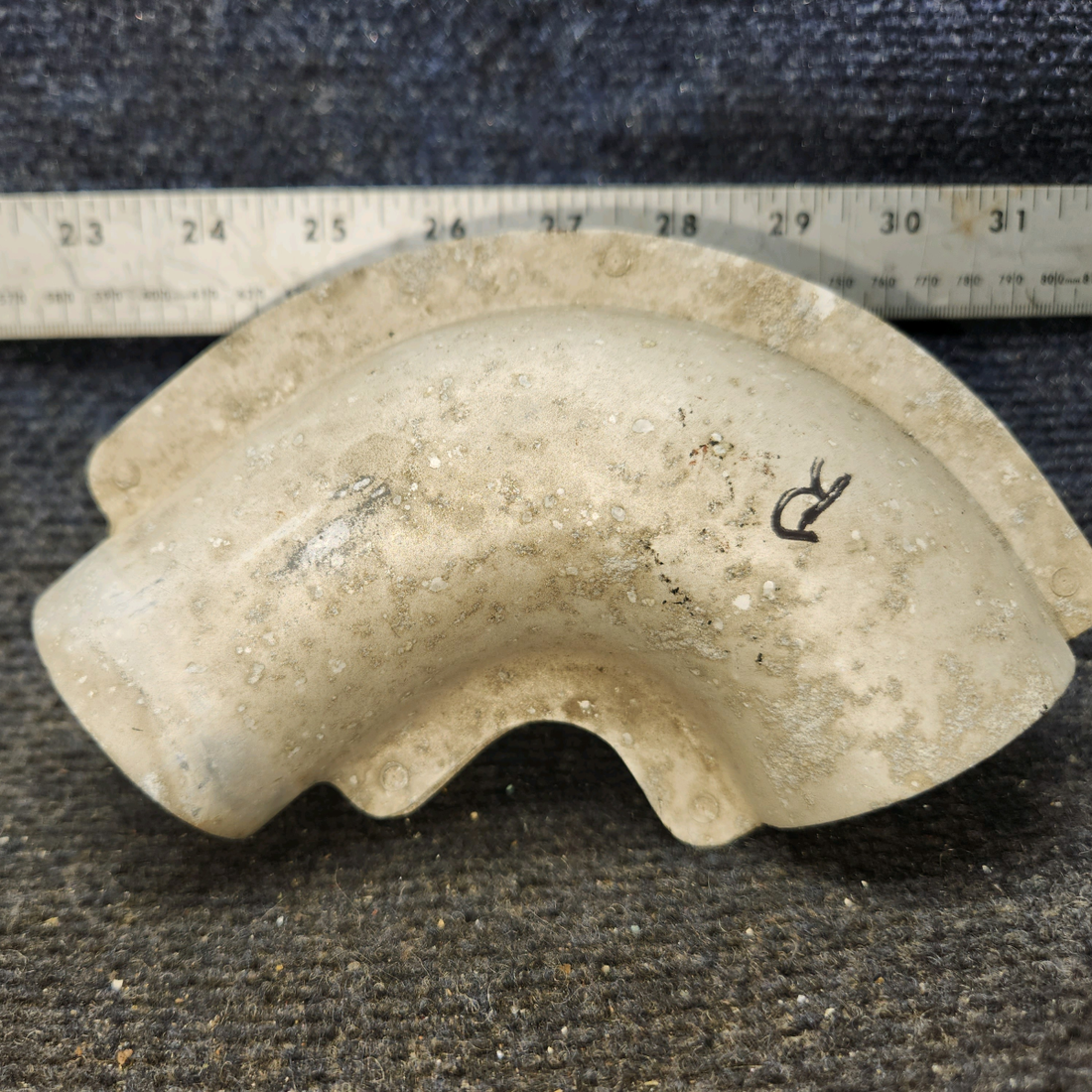 Used aircraft parts for sale, 0413233 Cessna 172E Cabin Air Vent Elbow