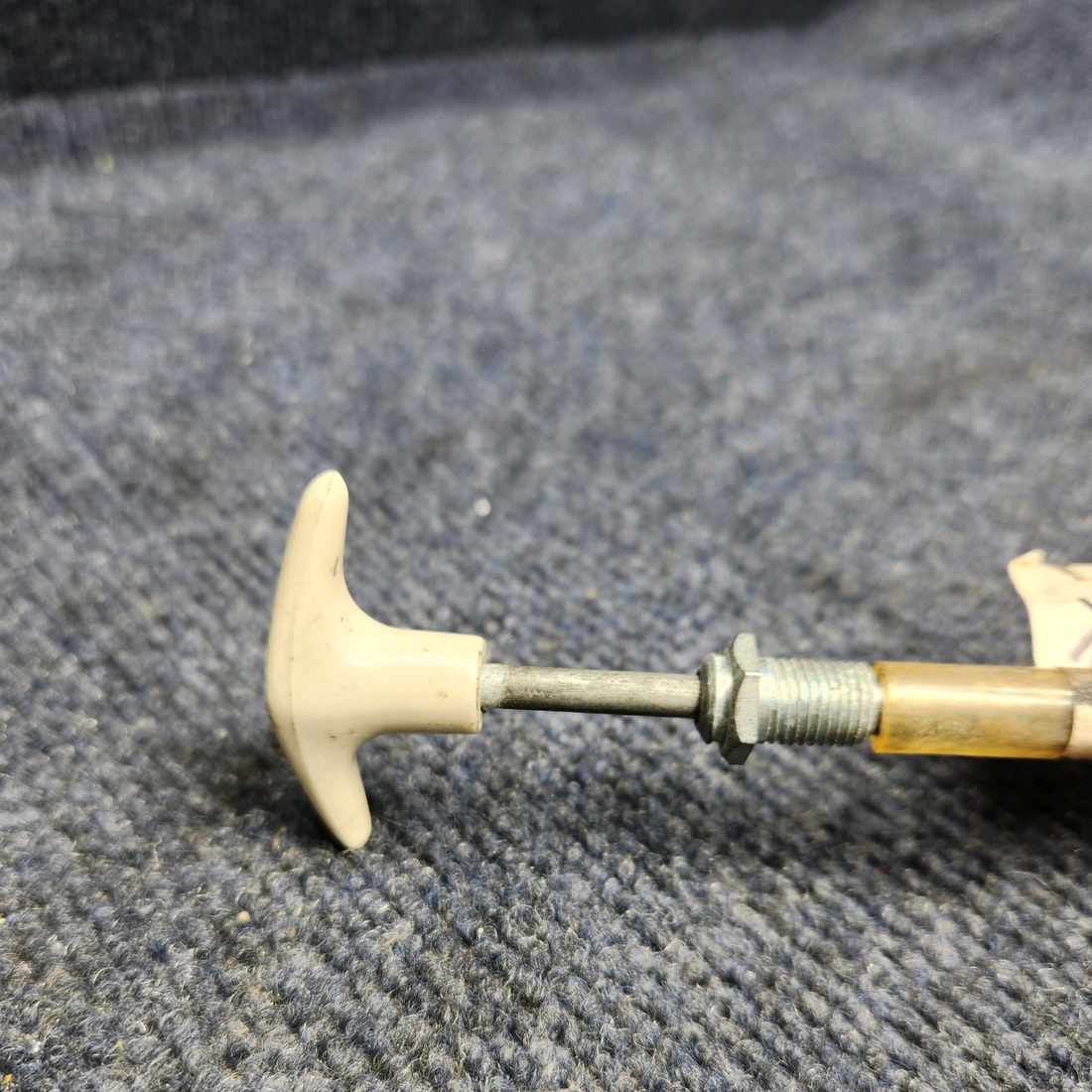 Used aircraft parts for sale, 35-380063-13 Beechcraft F33A PARKING BRAKE CONTROL CABLE ASSEMBLY (LENGTH: 59")