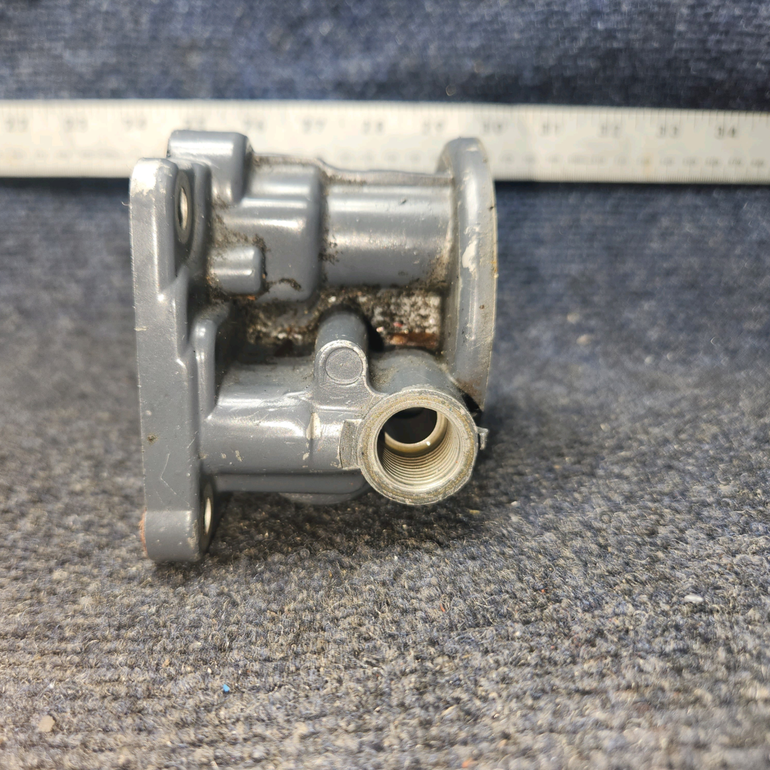 Used aircraft parts for sale, 77852 Lycoming O-540 PIPER PA-24-250 Oil Filter Base Assembly – Spin-On Adapter