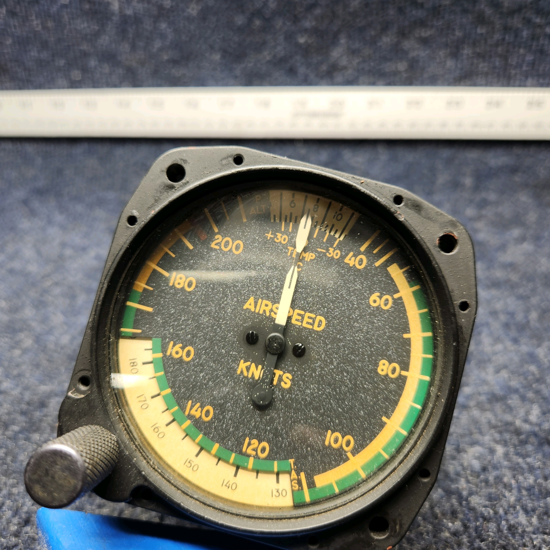 Used aircraft parts for sale, 820308-511 2024-21-1910 Mooney M20J MOONEY MACLEOD AIRSPEED INDICATOR