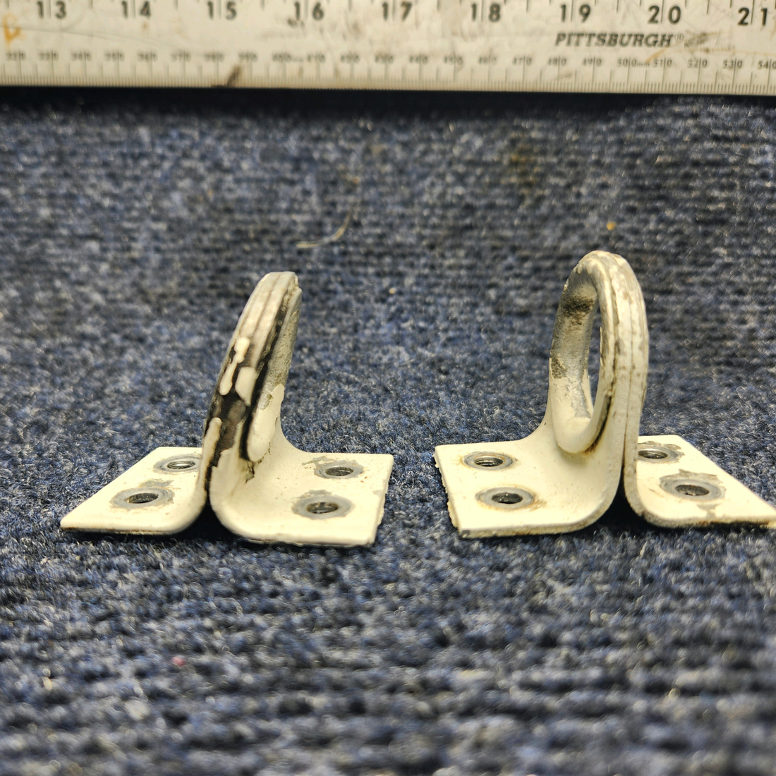 Used aircraft parts for sale, 35-115232 Beechcraft A23A Musketeer Custom III BEECH WING TIE DOWN SET OF 2