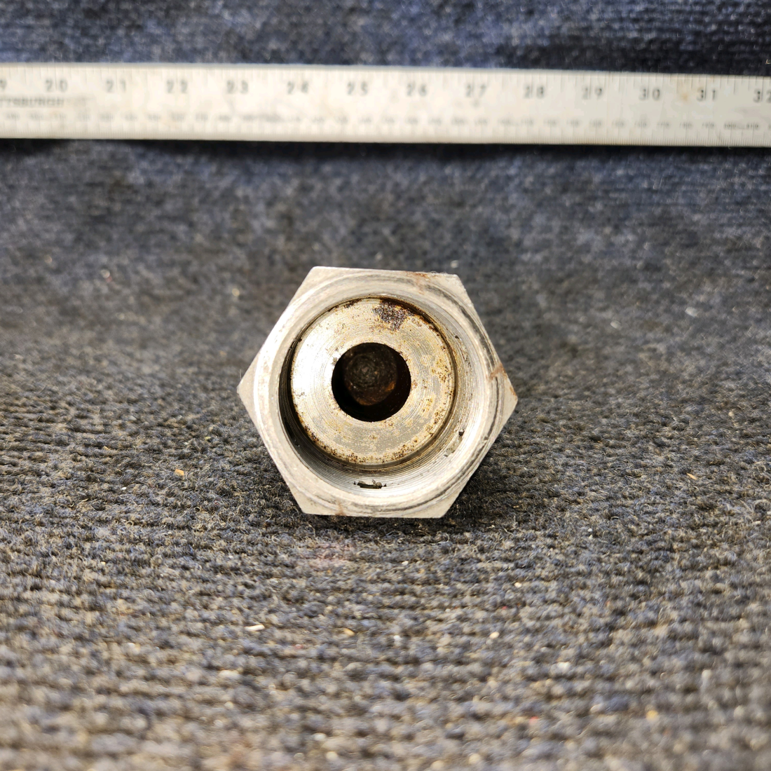 Used aircraft parts for sale, 0441130-1 Cessna 172 Main Gear Wheel Pant Axle Nut Length: 3"