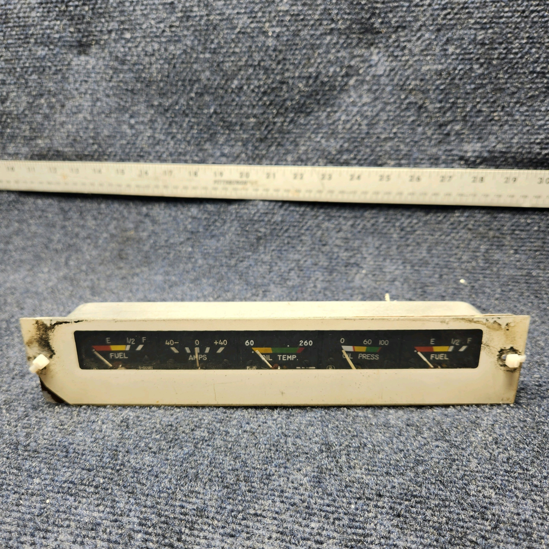 Used aircraft parts for sale, 169-380036-37 Rochester  [part_model] Beechcraft C23 SUNDOWNER ROCHESTER 6247-1 INSTRUMENT GAUGE CLUSTER ASSEMBLY