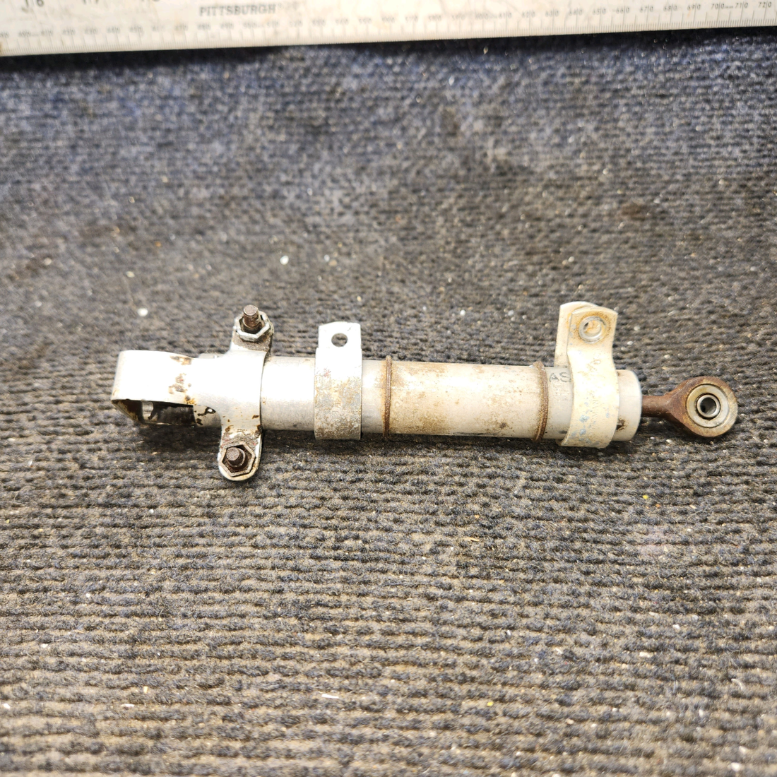 Used aircraft parts for sale, 0310293-2 cessna 150G Elevator Trim Tab Actuator with Guard & Clamps
