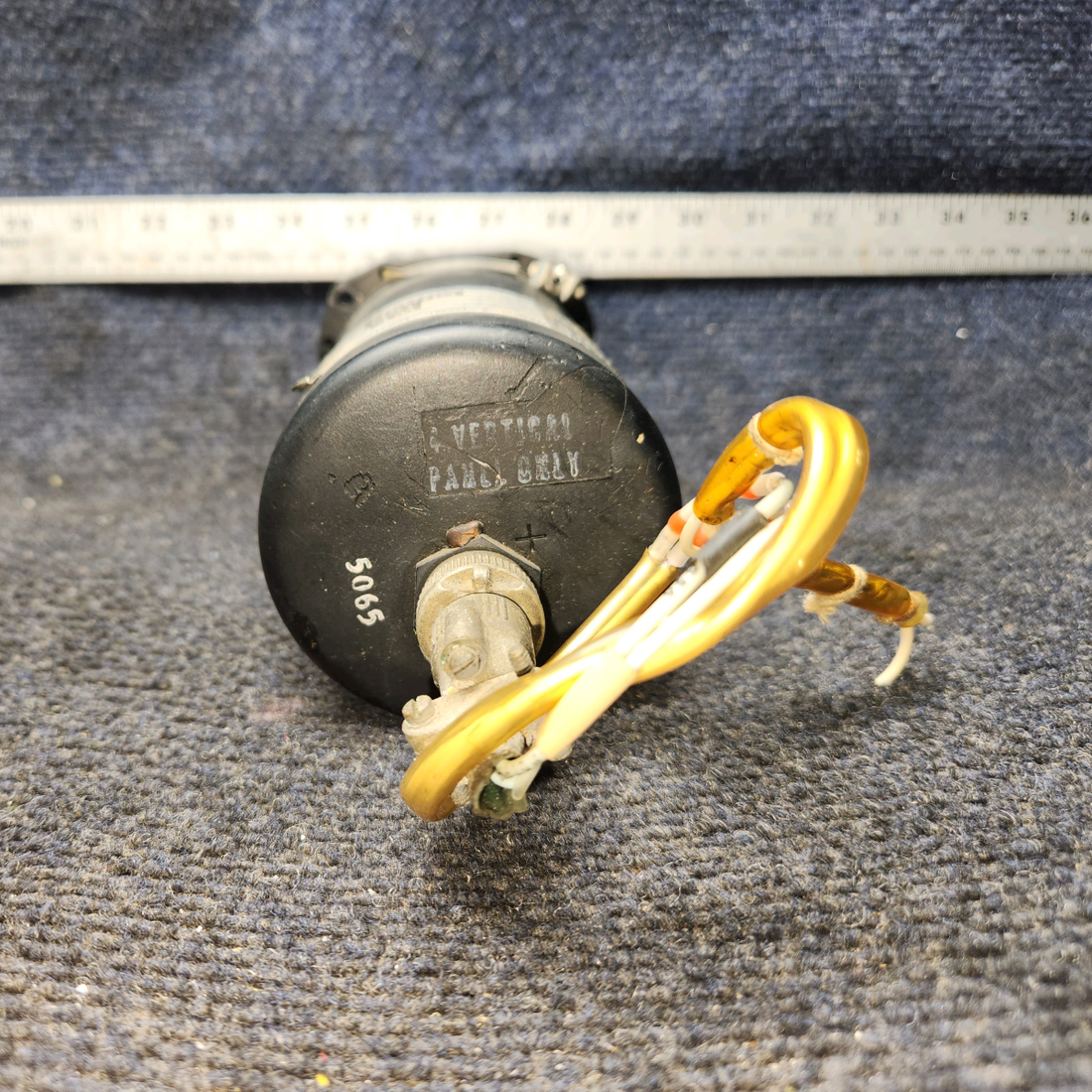 Used aircraft parts for sale, RCA56 RC Allen RCA 56 Piper PA28-140 Turn and Bank Indicator with Connector