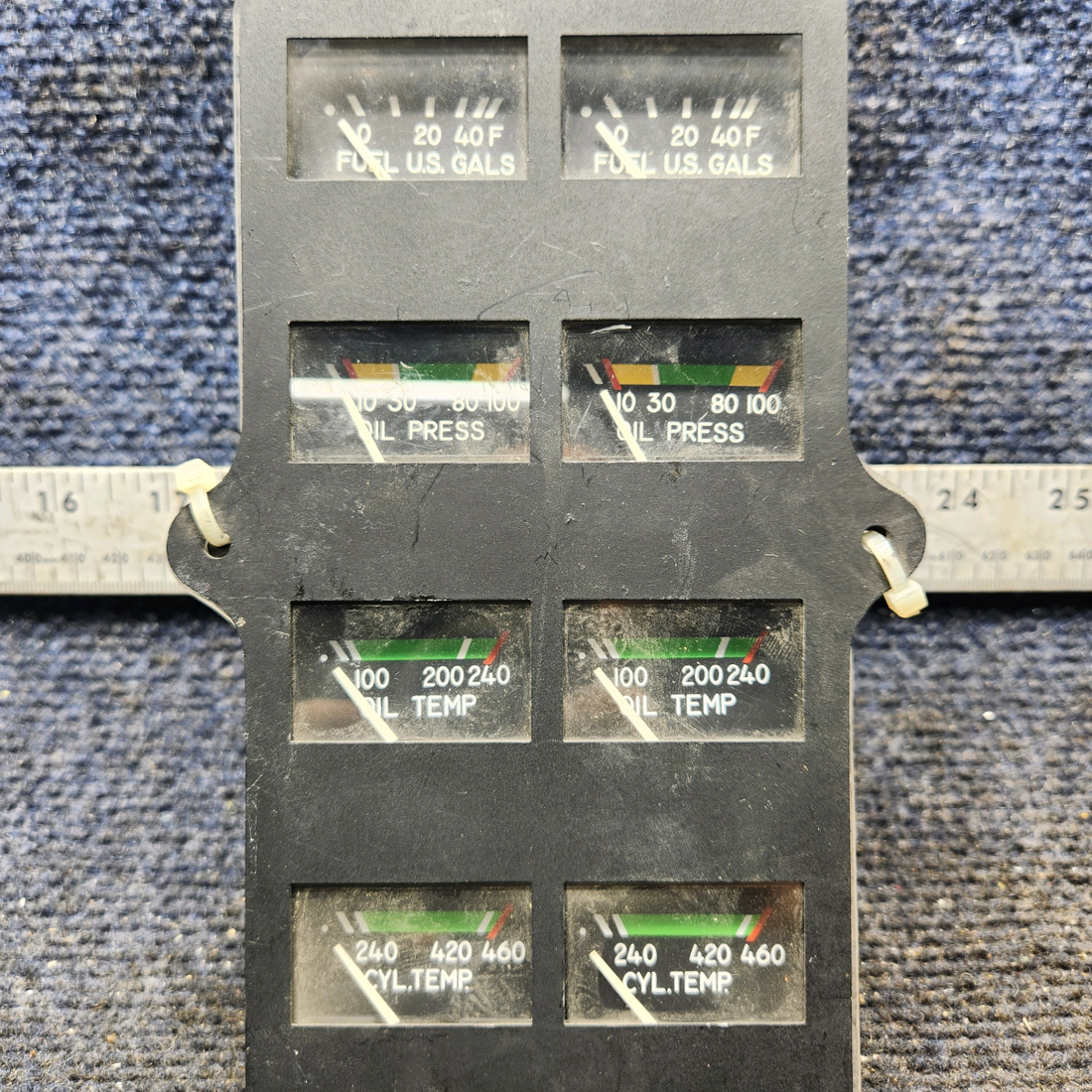 Used aircraft parts for sale, 39569-003 Rochester Gauges Piper PA34-220T Intrument Gauge Cluster (12V)