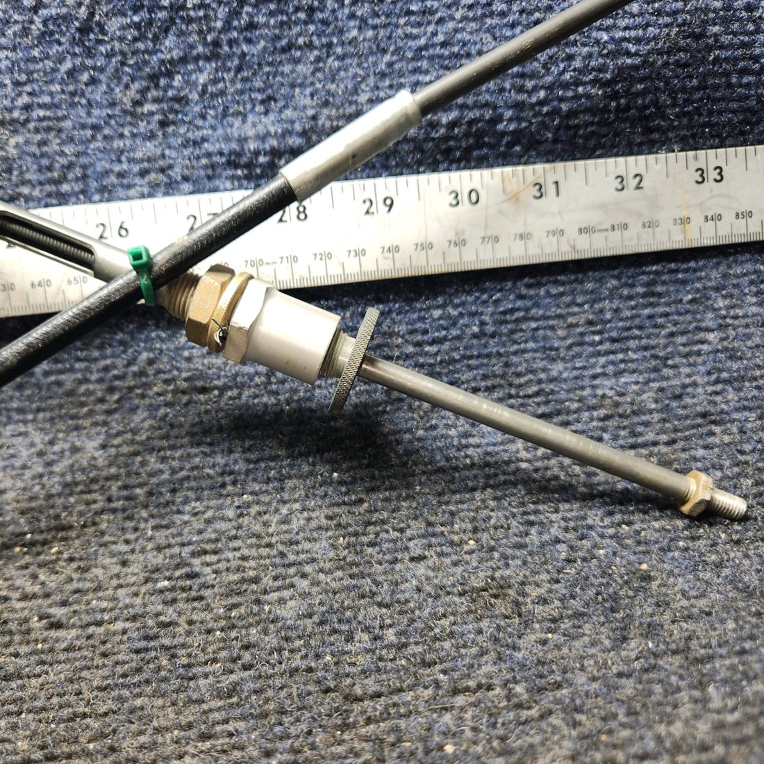 Used aircraft parts for sale, 253-001-1 Mooney M20C Throttle Control Cable (38")