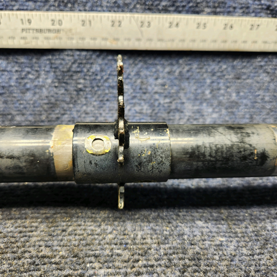 Used aircraft parts for sale, 62705-000 PIPER PA28-161 Warrior III FLAP TORQUE TUBE WITH LH, RH FITTINGS AND TUBE ENDS