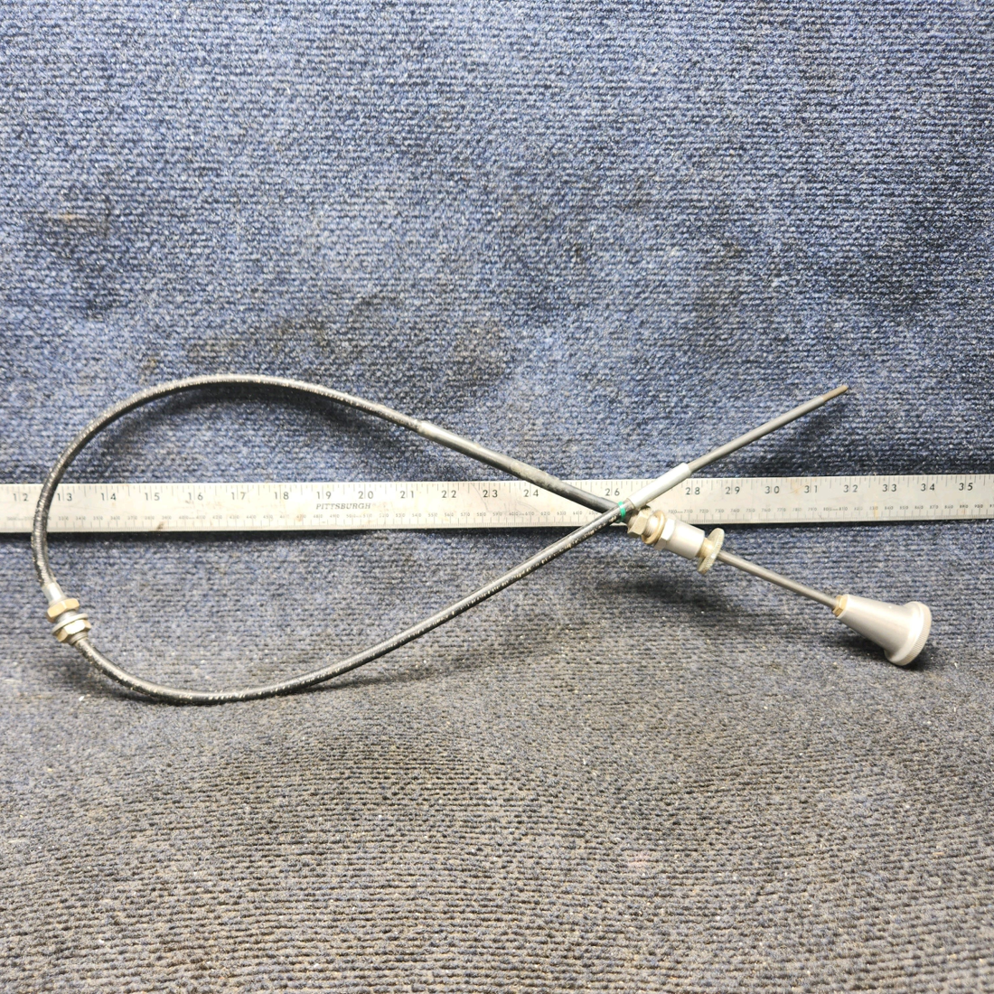 Used aircraft parts for sale, 253-001-1 Mooney M20C Throttle Control Cable (41 1/2")