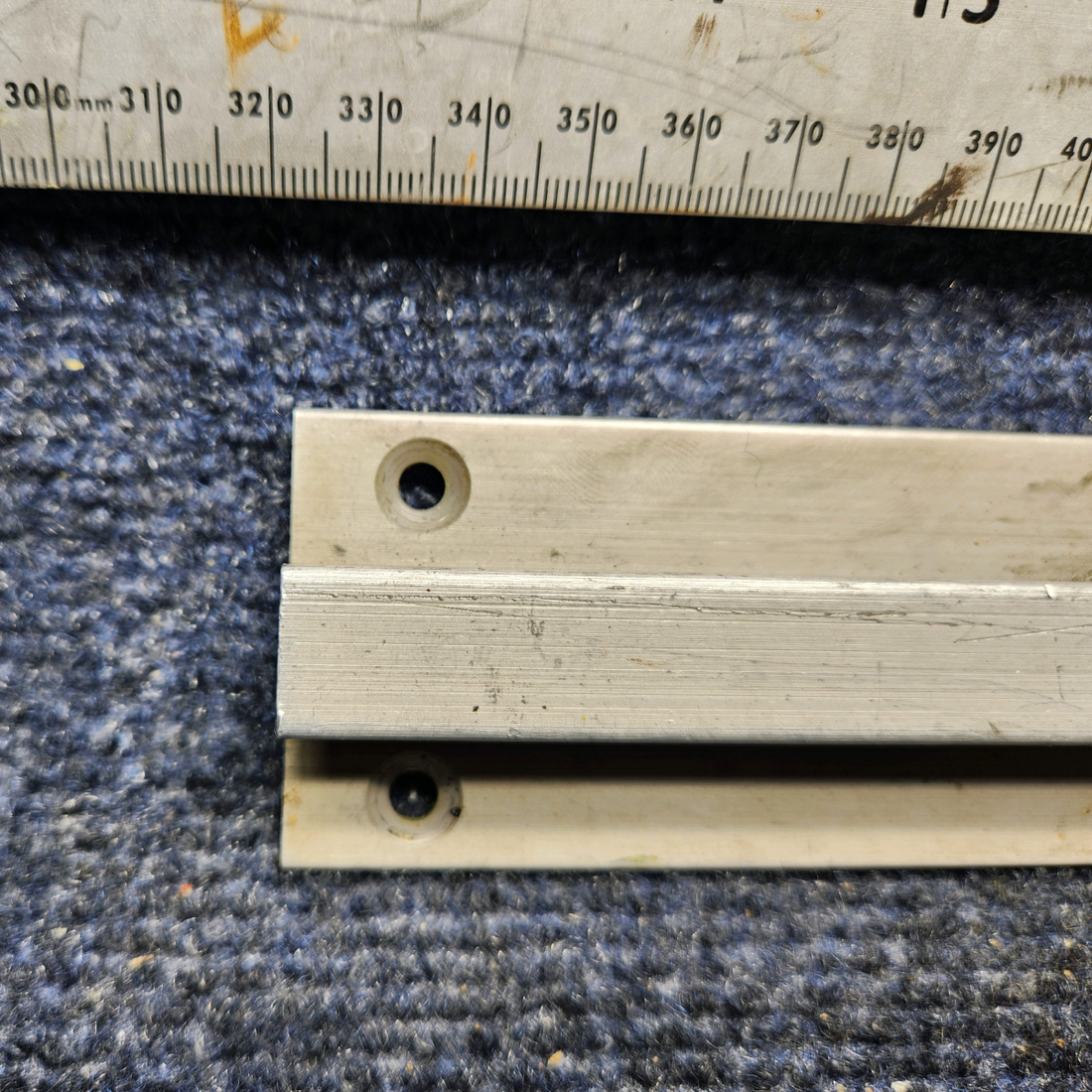 Used aircraft parts for sale, 33-534031-31 Beechcraft F33A SIDE SEAT TRACK / REAR INDBOARD OR OUTBOARD