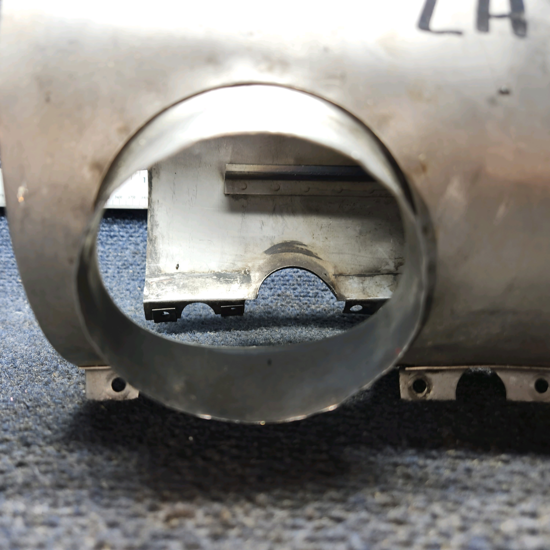 Used aircraft parts for sale, 0550176-37 Continental O-300, GO-300 Cessna C175 Shroud Assy Exhaust - LH