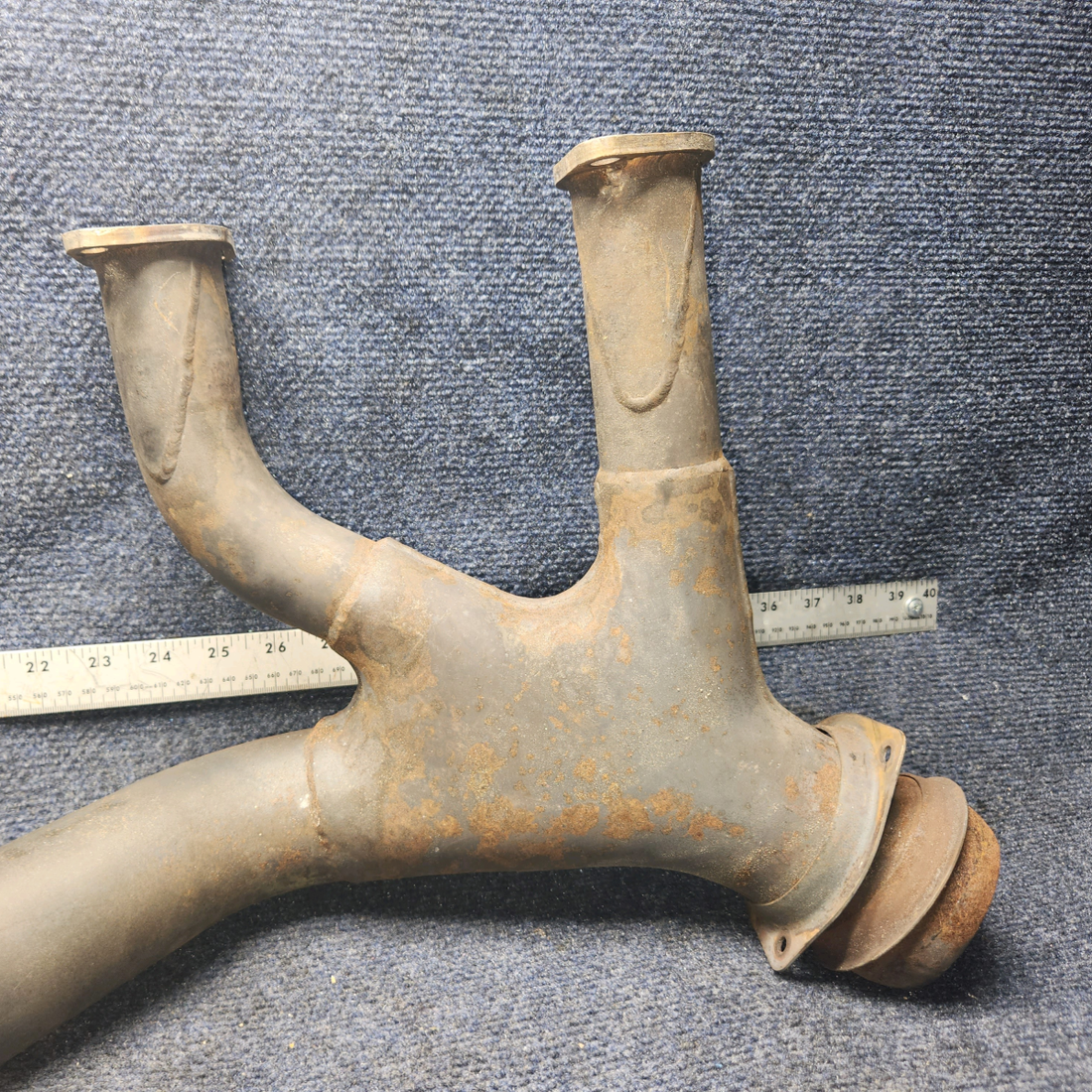Used aircraft parts for sale, 2454000-14/ 2454000-11 Cessna 172RG Exhaust Collector - Riser- Crossover