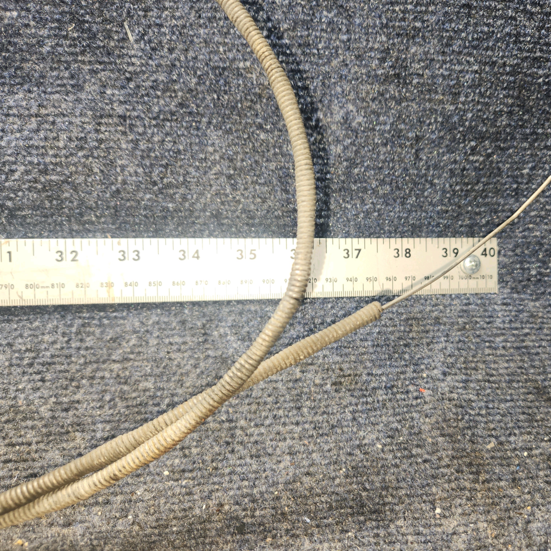 Used aircraft parts for sale, S1241-3 Cessna 182G Cabin Heat Control Cable (Length: 53.8")