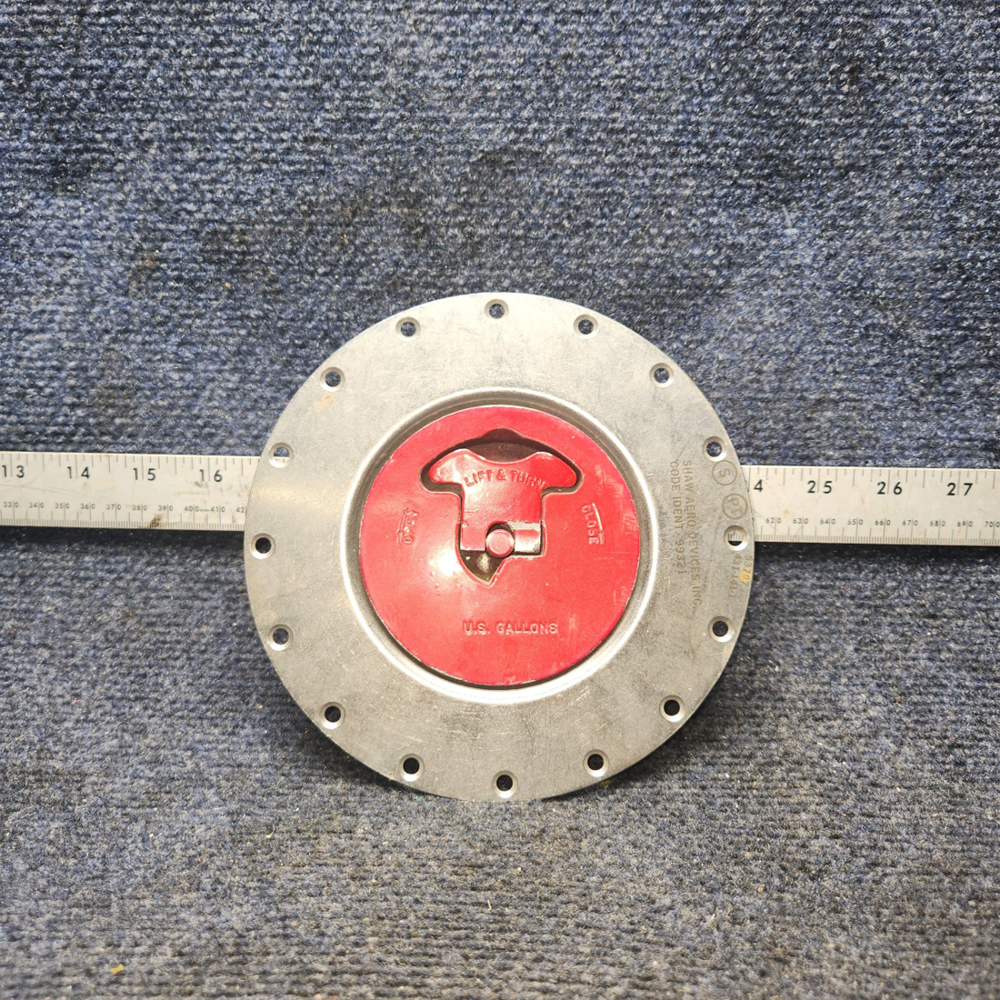 Used aircraft parts for sale, 431-9 Shaw Aero Piper Navajo Fuel Cap with Adapter