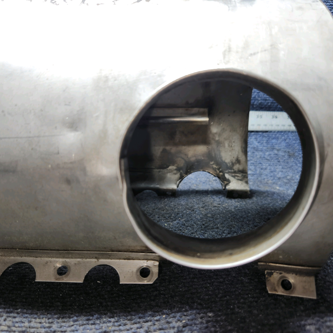 Used aircraft parts for sale, 0550176-38 Continental O-300, GO-300 Cessna C175 Shroud Assy Exhaust - RH