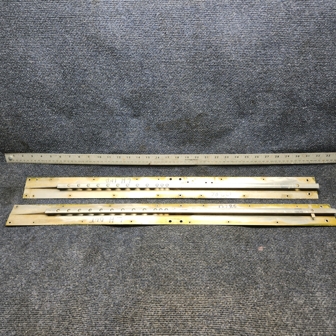 Used aircraft parts for sale, 2414002-1 Cessna 172RG Seat Rail L/H Outboard and Inboard- Pilot -Pair