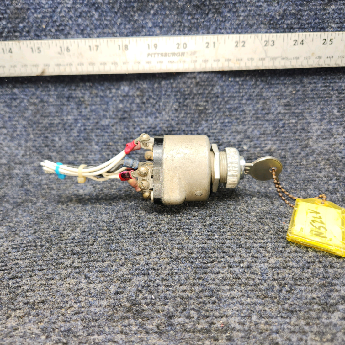 Used aircraft parts for sale, 10-357200-1A Beechcraft A24R Bendix Ignition Switch Assembly W/ Key