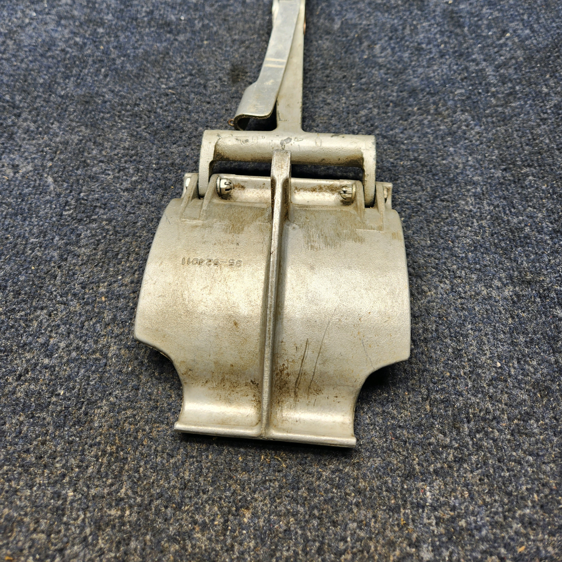 Used aircraft parts for sale, 35-524011 AND 35-524060-2 BEECHCRAFT F35 RUDDER PEDAL AND PEDAL ARM