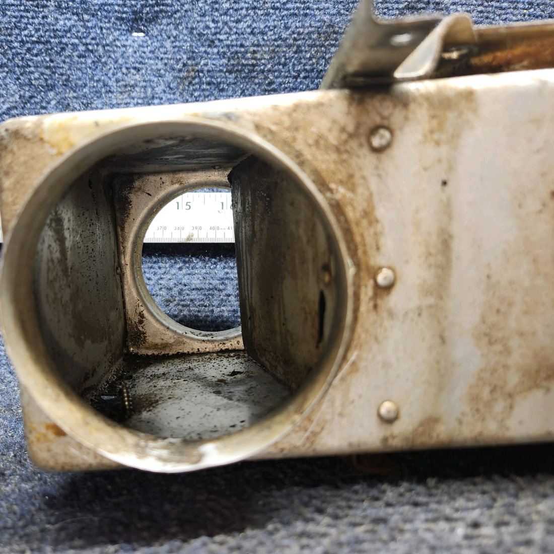 Used aircraft parts for sale, 0550180-1 Continental O-300-D Cessna 172F Carburetor Airbox Assembly