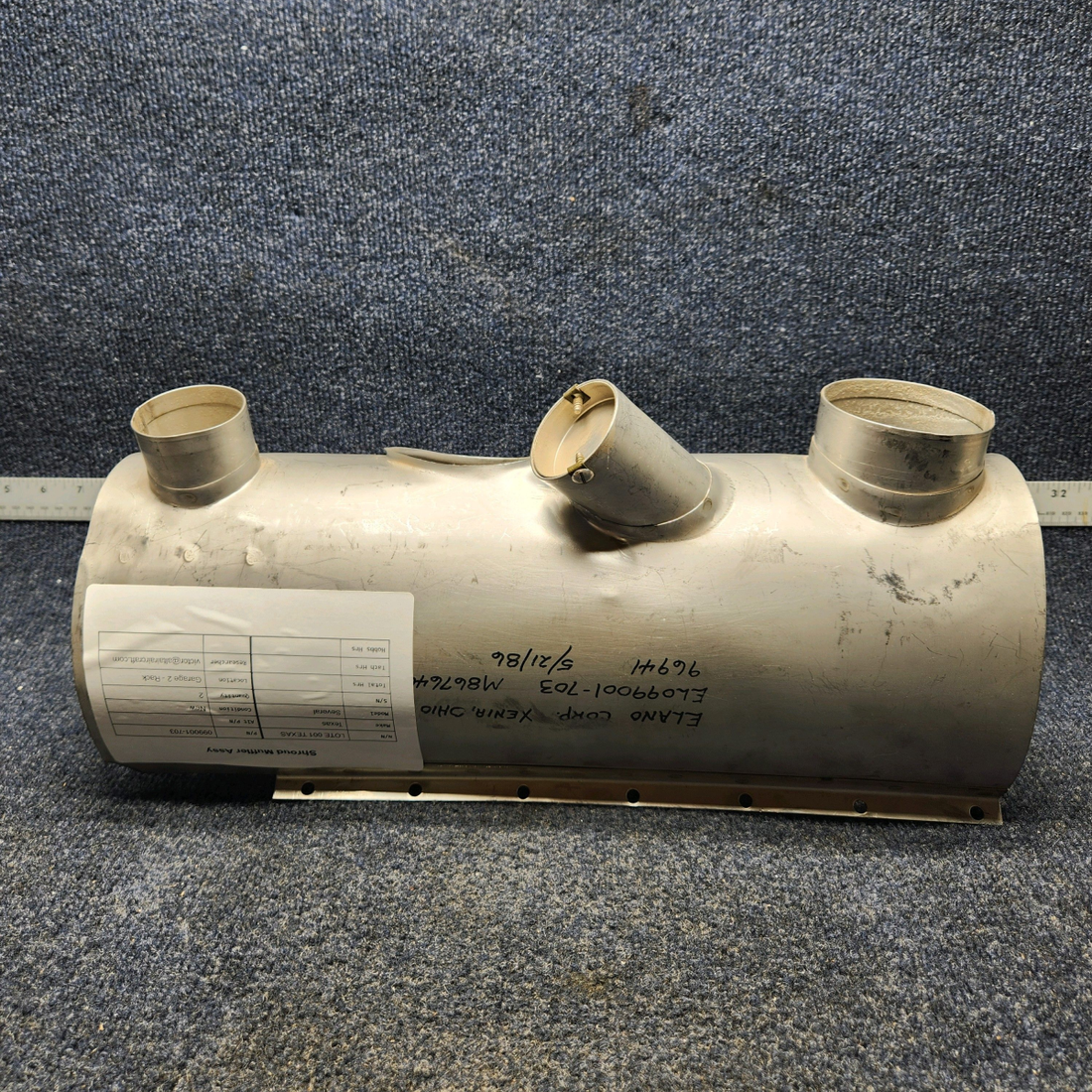 Used aircraft parts for sale, 099001-703 Bellanca Texas Several SHROUD MUFFLER ASSY