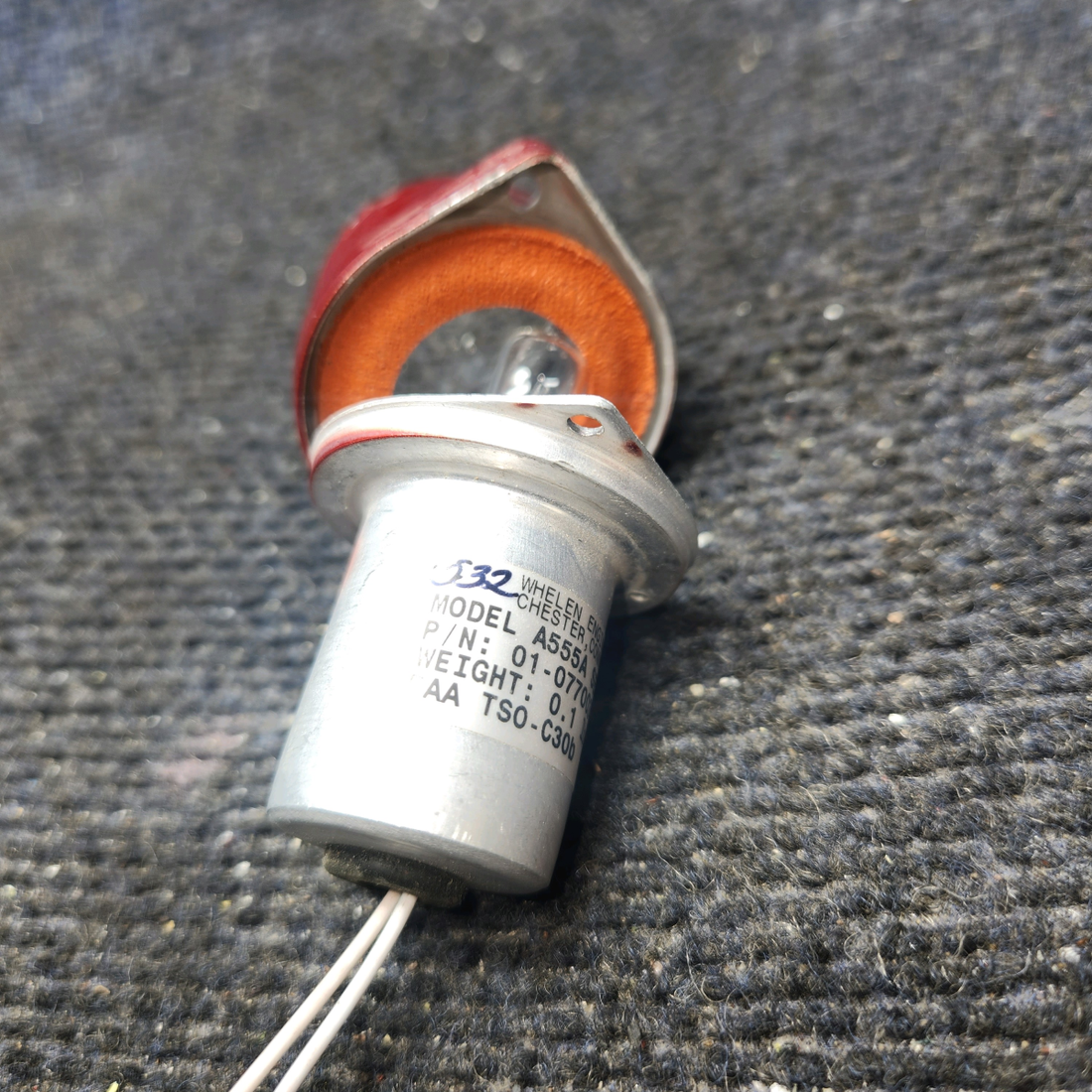 Used aircraft parts for sale, 01-0770034-02 WHELEN R44 Tail Light Assembly