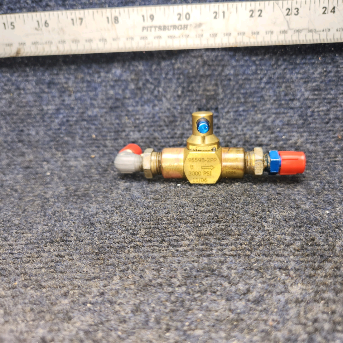 Used aircraft parts for sale, 9559B-2PP Beechcraft A24R Circle Seal Emergency Gear Extension Valve