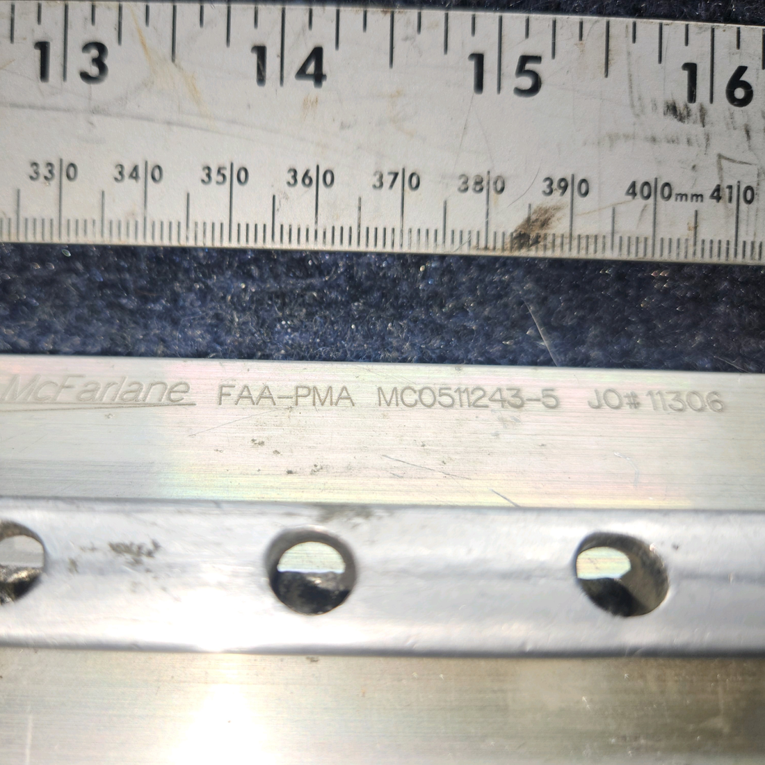 Used aircraft parts for sale, MC0511243-5 cessna 172N Seat Rail – Outboard LH