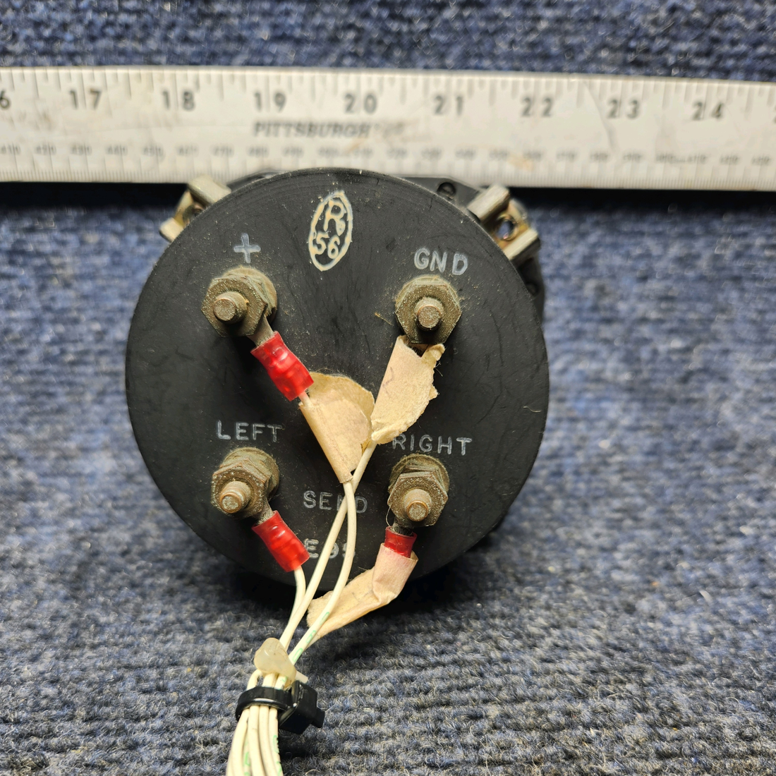 Used aircraft parts for sale, PS50161-2 Rochester PIPER PA28-161 Warrior III FUEL QUANTITY INDICATOR (VOLTS: 28)