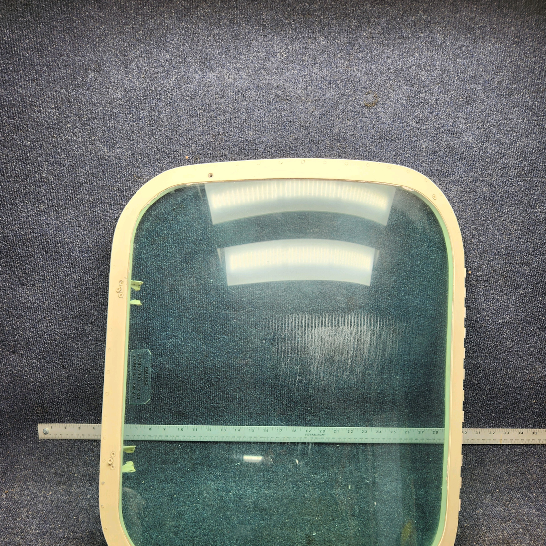 Used aircraft parts for sale, 35-410291-147 BEECHCRAFT F35 WINDOW CABIN CENTER ASSEMBLY RH (CLEAR)