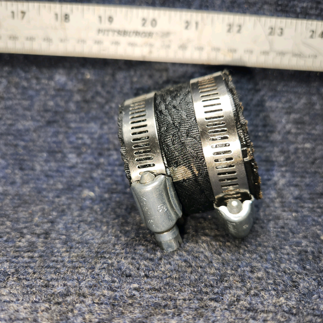 Used aircraft parts for sale, 69603 / LW-15592-8-28 Lycoming O-540 PIPER PA-24-250 Hose with clamps Sold as a set.