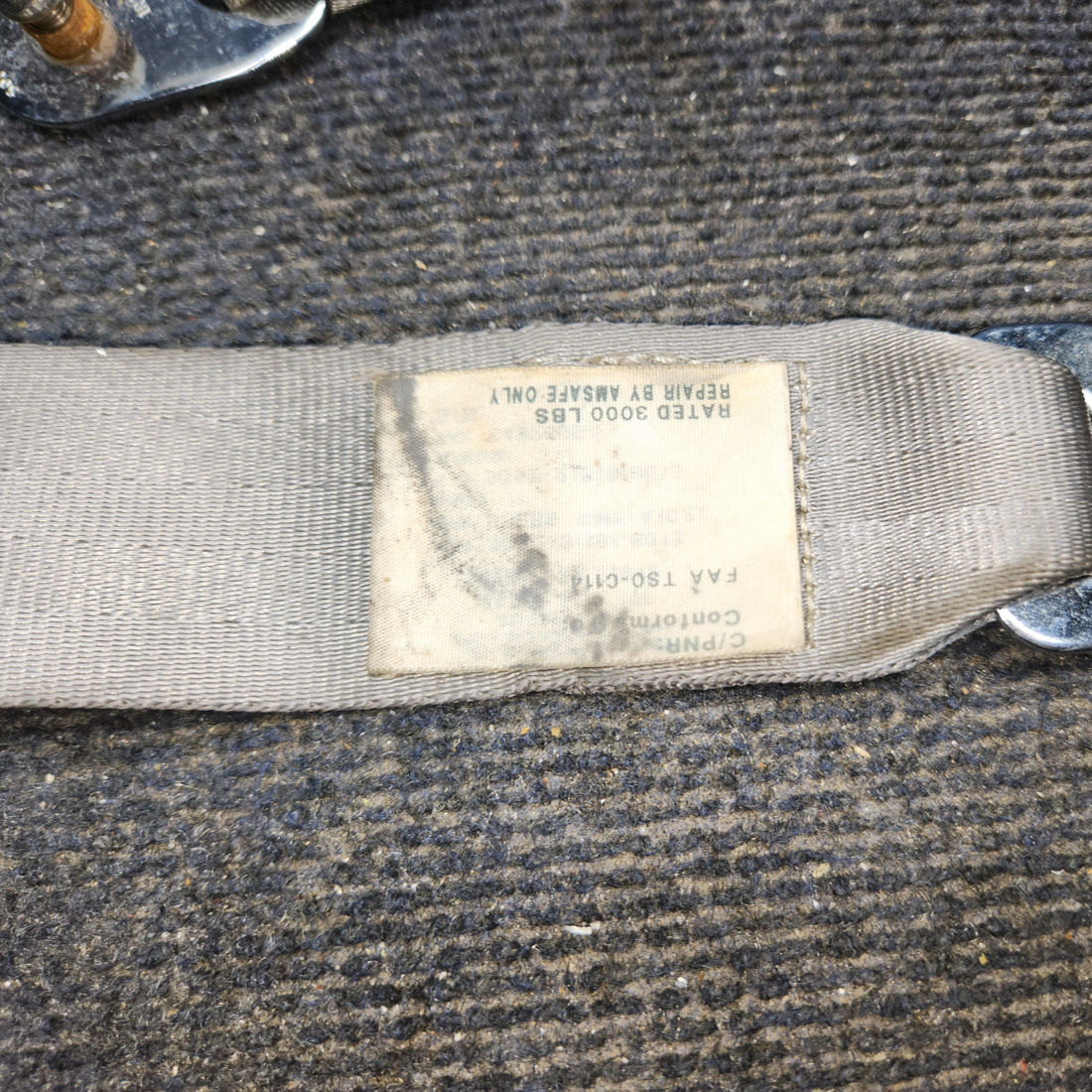 Used aircraft parts for sale, 3052-3-181-813 AmSafe 35FB9 Cessna 172 Lap Seatbelt Assembly with Reel Assy "Set"