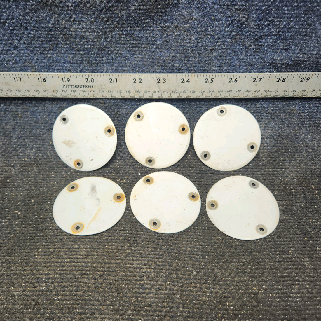 Used aircraft parts for sale, S225-3 cessna 150G Flap Inspection Cover Plates – Set of 6