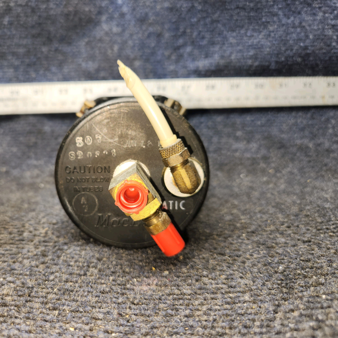 Used aircraft parts for sale, 820308-511 2024-21-1910 Mac Leod Instruments Mooney M20J Airspeed Indicator