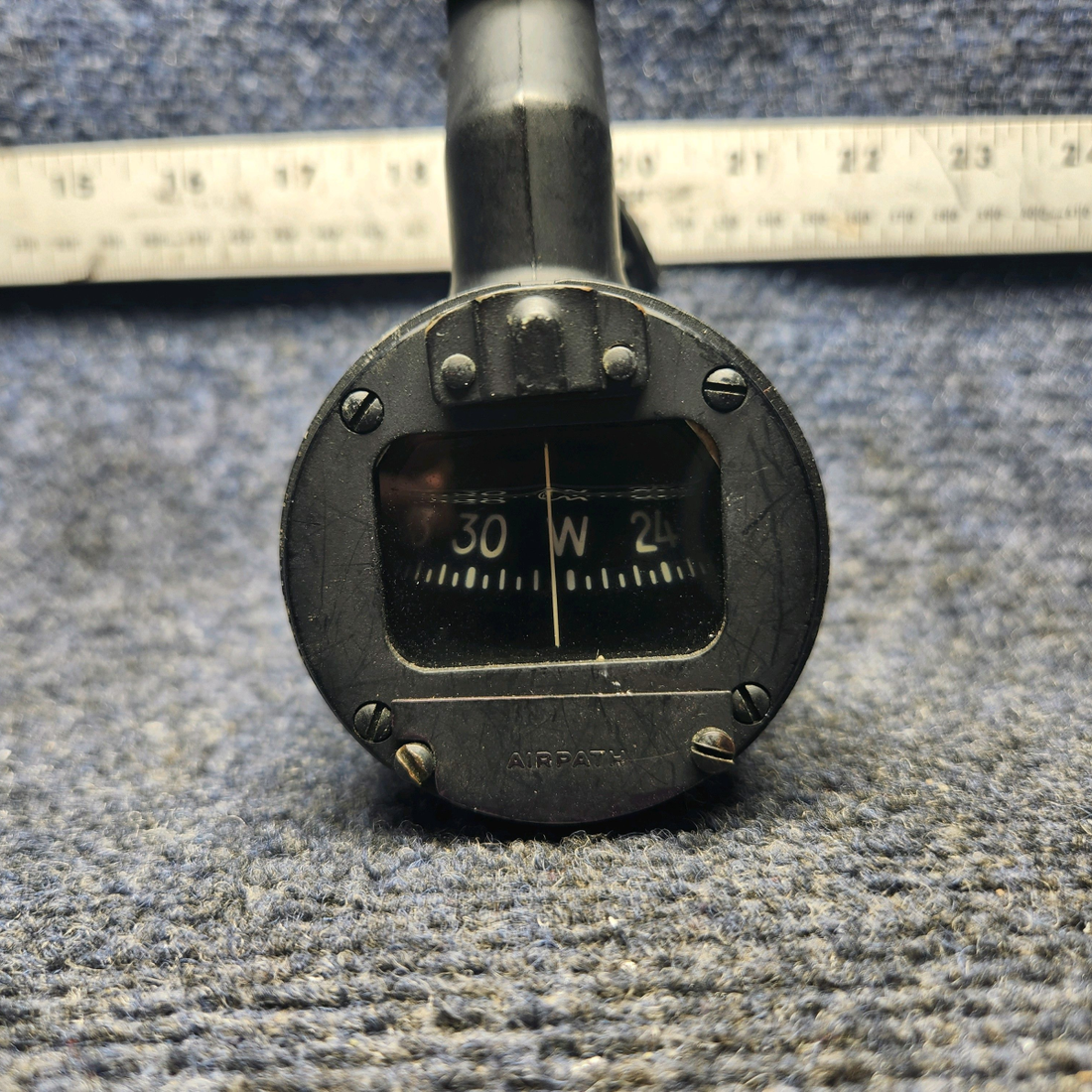 Used aircraft parts for sale, C-2450-L4V MOONEY M20J MAGNETIC COMPASS ASSY  (VOLTS: 14)-NEED SOME FLUID -ONE HOLE BROKE