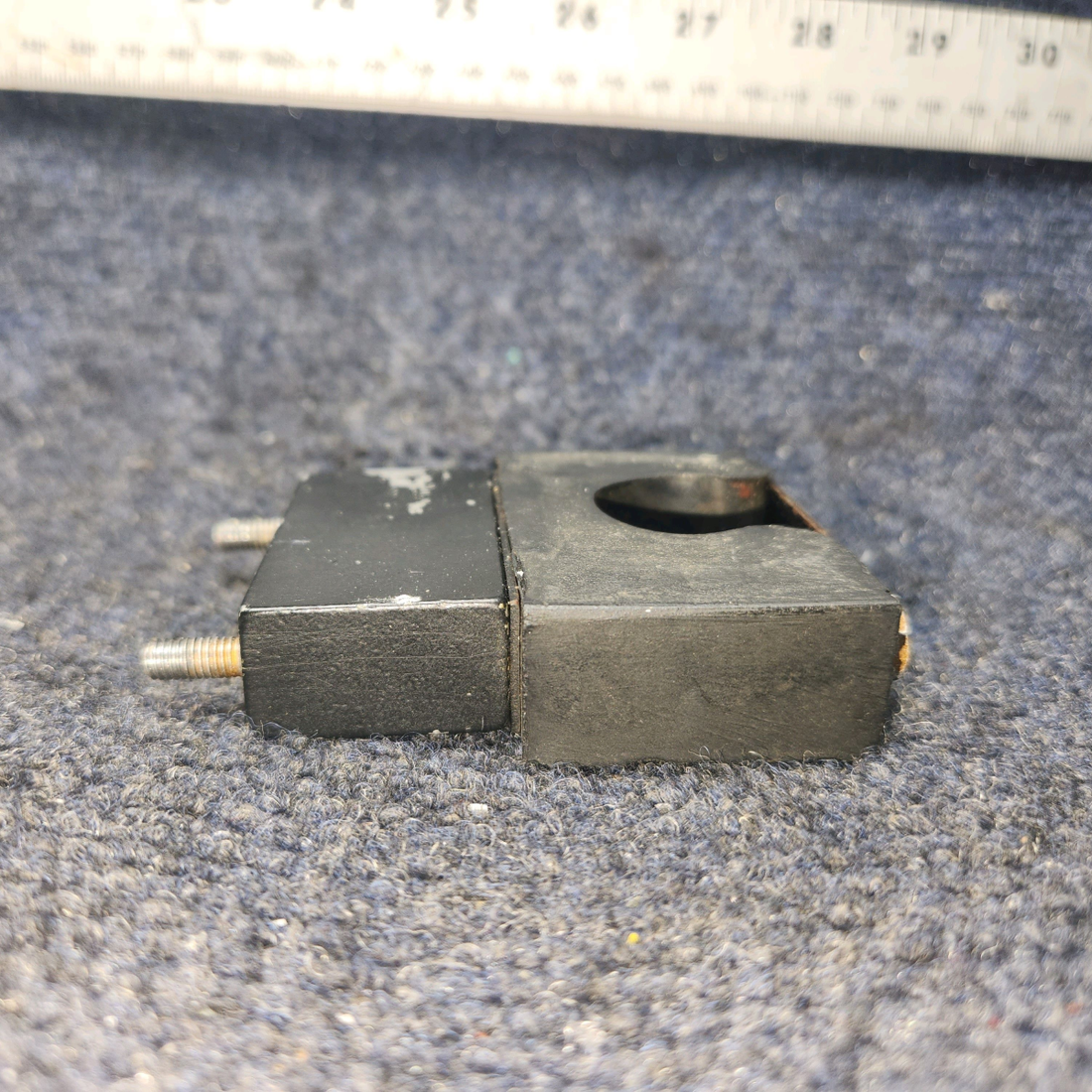 Used aircraft parts for sale, 63456-000, 65050-000, 63455-000 Piper PA28-140 Rudder Bar Support Block