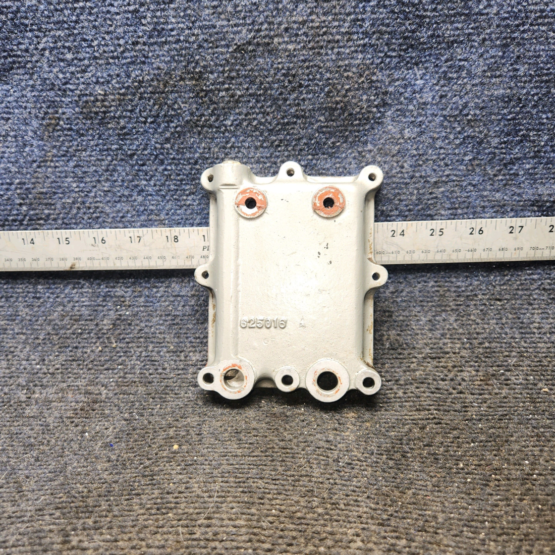 Used aircraft parts for sale, 625016 Continental O-470 Cessna 182G Oil Cooler Adapter Plate