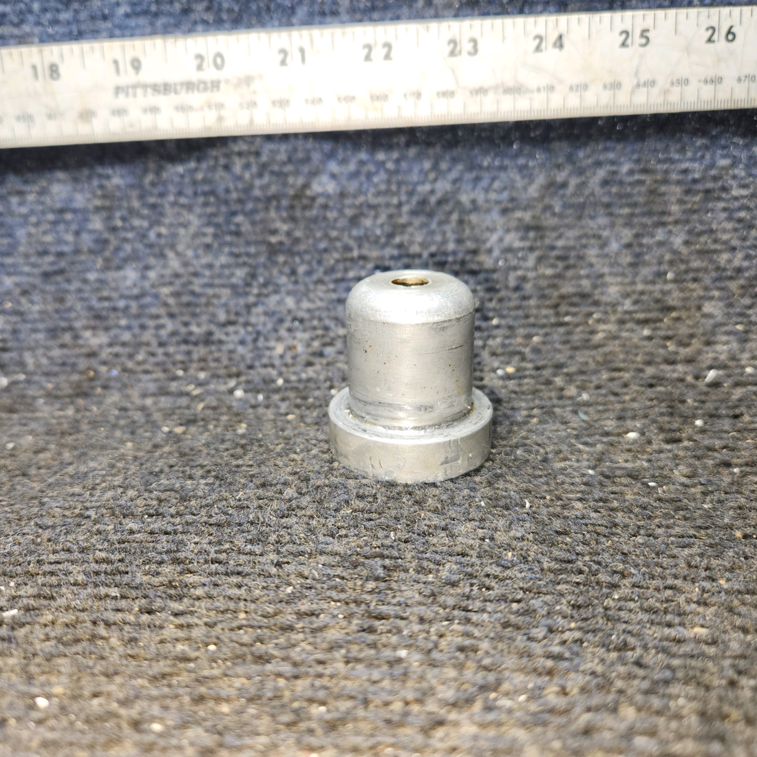 Used aircraft parts for sale, 1442001-2 Cessna 182G Nose Wheel Axle Bolt Bucket (Aluminum)