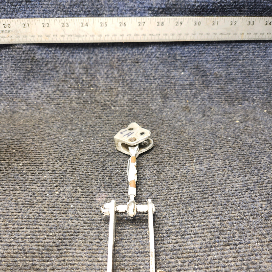 Used aircraft parts for sale, 67031-002, 67028-000 Piper PA32RT-300 Gear Retraction Fitting and Hook - LH