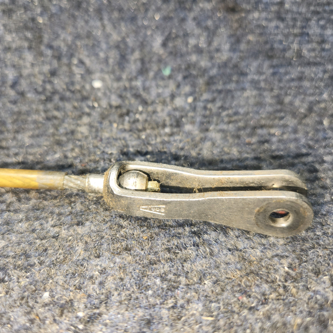 Used aircraft parts for sale, 20868-00 Piper PA28-140 Seat Belt Attach Cable Rear Side