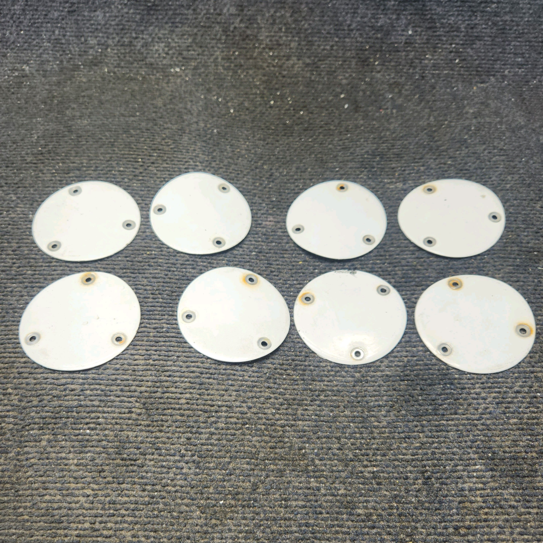Used aircraft parts for sale, S225-3 Cessna 182G Flap Inspection Cover Plate - Set of 8