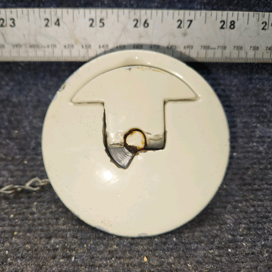 Used aircraft parts for sale, 416-25 Shaw Aero BEECHCRAFT F35 Fuel Cap And Chain Assy