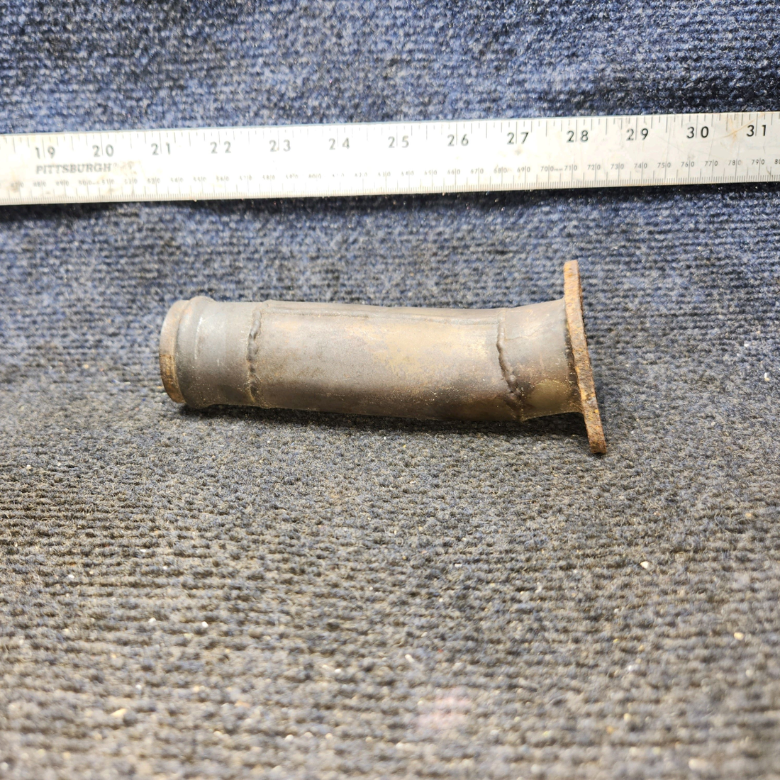 Used aircraft parts for sale, 0550176-13 Continental O-300 Cessna C175 Curved Exhaust Riser