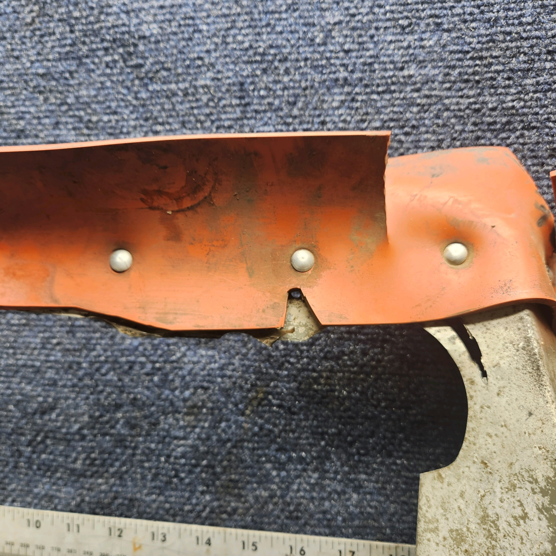 Used aircraft parts for sale, 66722-00 Lycoming O-320 Piper PA28-140 Rear Left Baffle