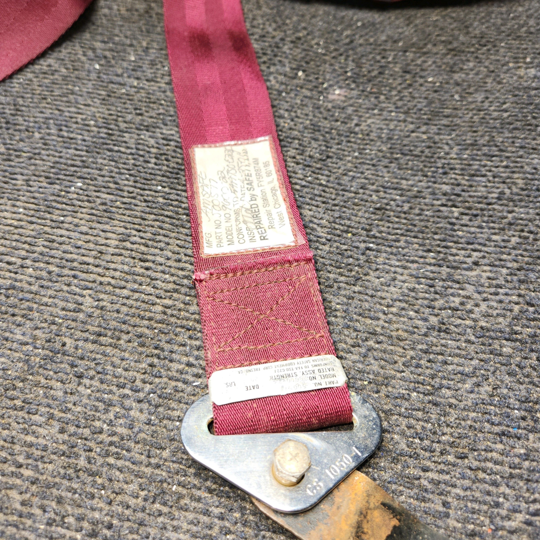 Used aircraft parts for sale, PS50039-4-2A Piper PA32RT-300 Forward Belt Assembly