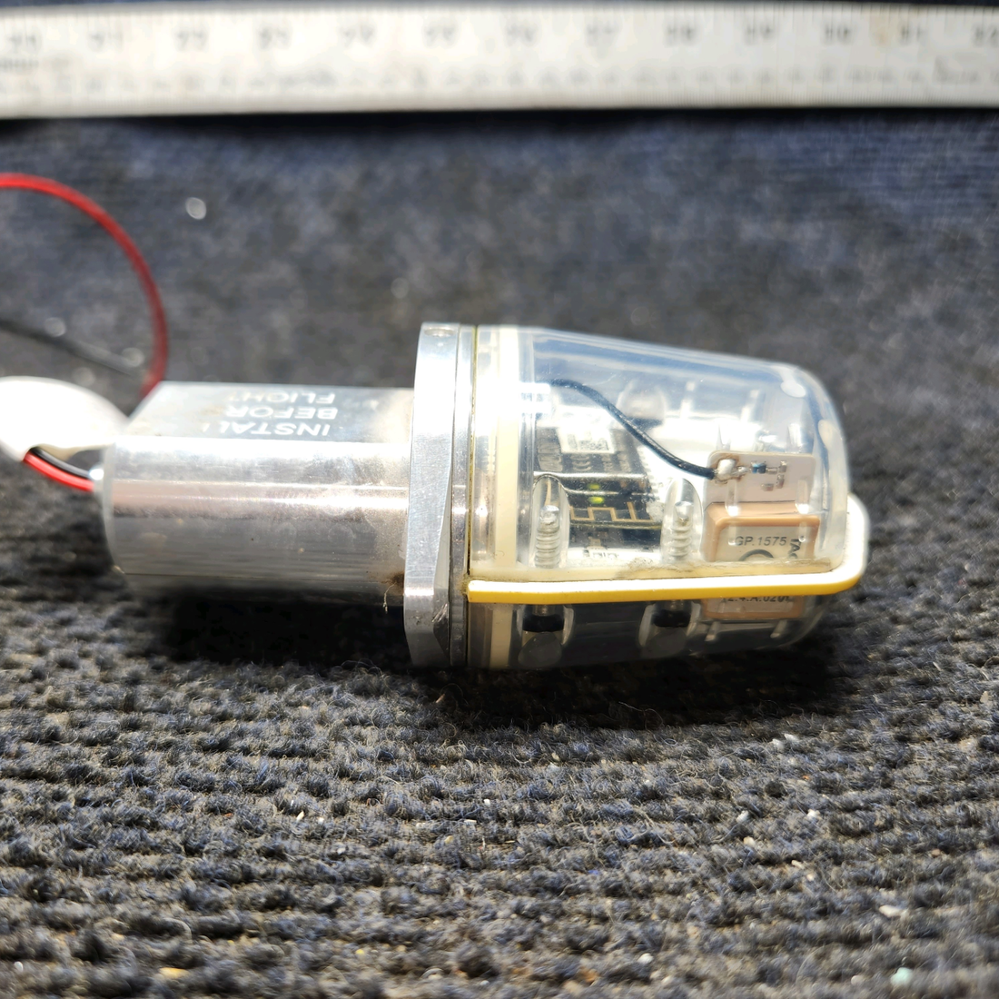 Used aircraft parts for sale, UAV-1002183-001 uAvioni Cessna 182G LED ADS-B Out Tailcone Light Assembly