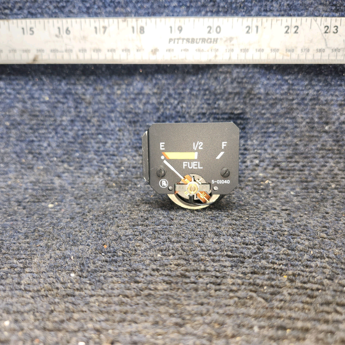 Used aircraft parts for sale, 5-01040 Stewart-Warner Cessna 175, 172 Fuel Gauge Indicator (12v)