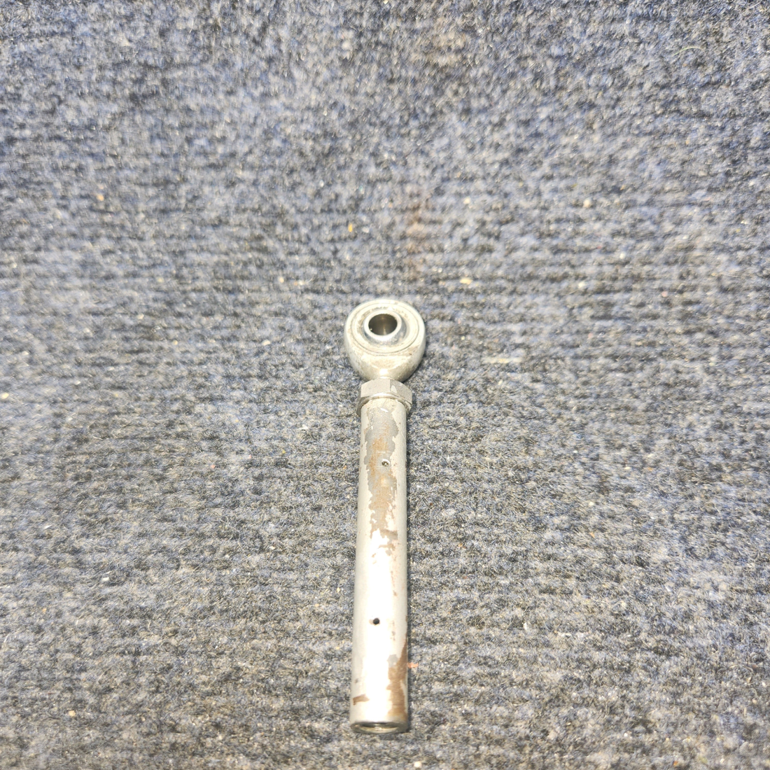 Used aircraft parts for sale, 169-820022-1 Beechcraft A24R Nose Gear Steering Rod - MISSING ONE EYEBOLT.