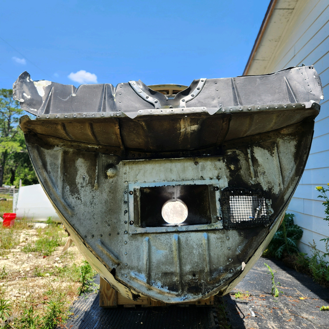 Used aircraft parts for sale, BONANZA F35 S/N D4260 BEECHCRAFT F35 FUSELAGE BELY LANDING- -OR IS SOLD IN PARTS.