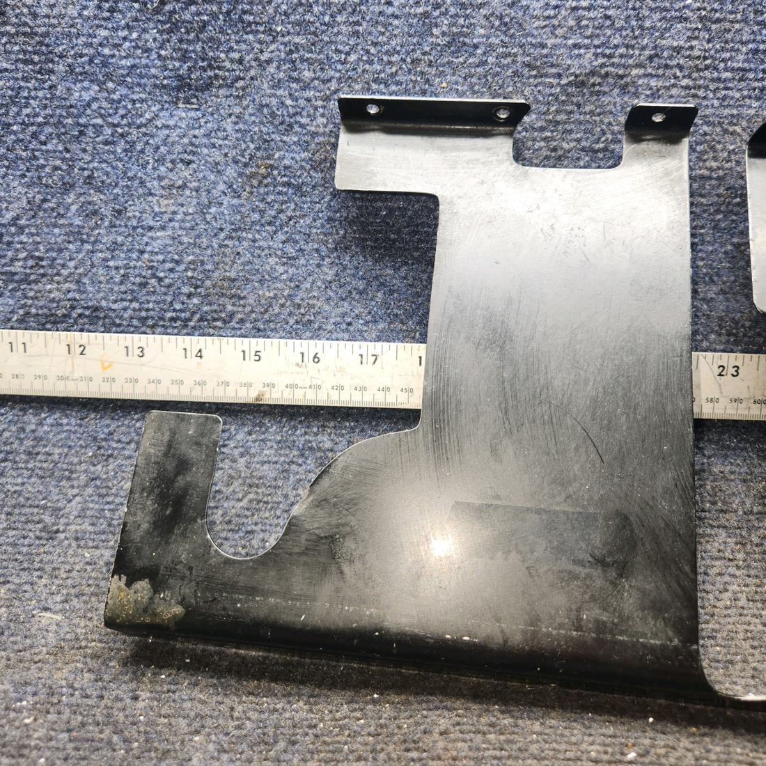 Used aircraft parts for sale, 0513058-1 Cessna 172E Rudder Bar Shield - RH Dual Controls